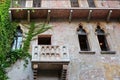 The famous balcony of the JulietÃ¢â¬â¢s House in Italy Royalty Free Stock Photo